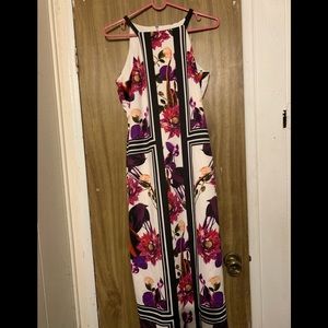 Beautiful floral dress with modest length